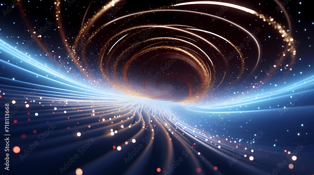 Obraz premium Future technology lines background, abstract future technology background