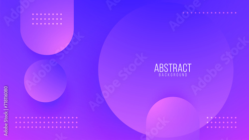 Abstract blue purple gradient background with minimal geometric shape and line. vector illustration