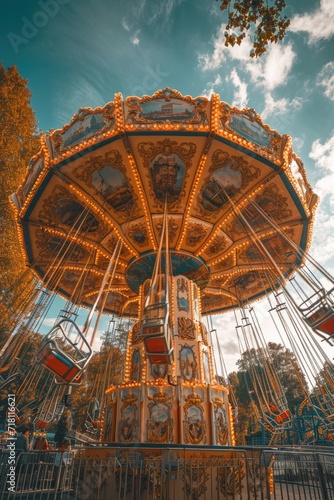 Enchanted Carousel Ride – Whimsical Amusement Park Magic