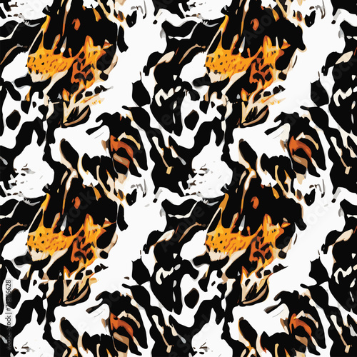 Abstract seamless animal pattern, Mammals Fur. print skins. Predators Camouflage. Cheetah Giraffe Zebra Leopard Tiger Jaguar. Printable Background. Vector illustration