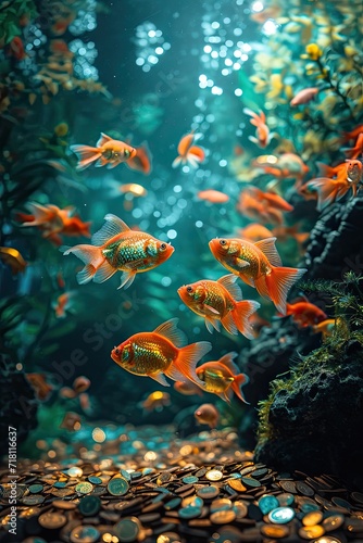 Vibrant Underwater Haven – Tropical Fish and Coral Bliss © Nino Lavrenkova