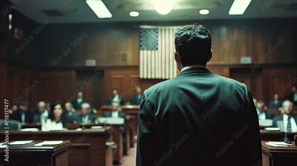 Defendant awaiting judge's decision in sentencing hearing Defendant awaiting judge's decision in sentencing hearing
