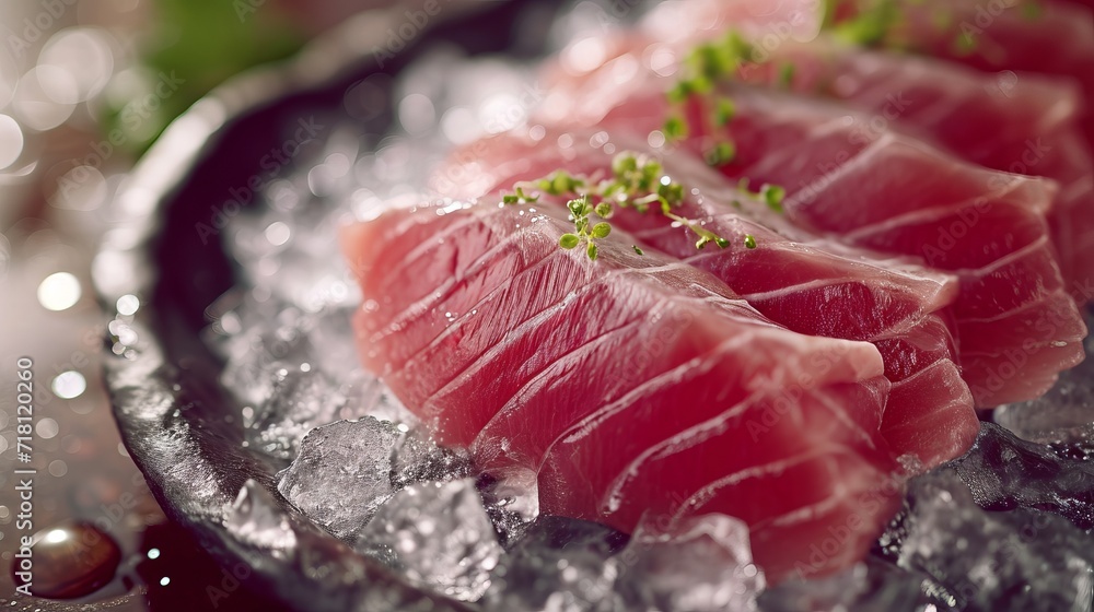 Tuna Sashimi with Ice Crystals