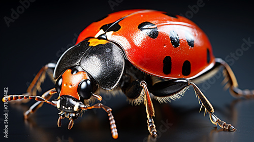 ladybug isolated on background