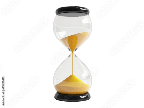 Hourglass isolated on transparent or white background, png