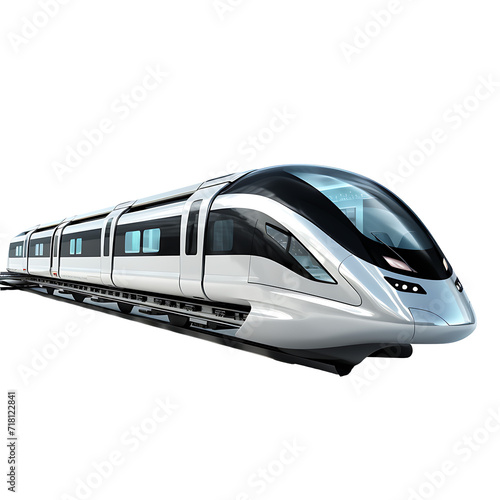 Future high speed train, future travel technology concept