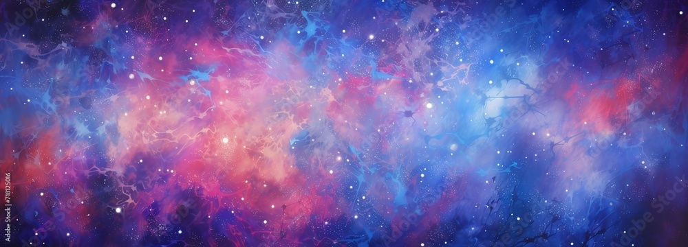 A Galaxy background that is mixed and beautiful in blue, purple and red