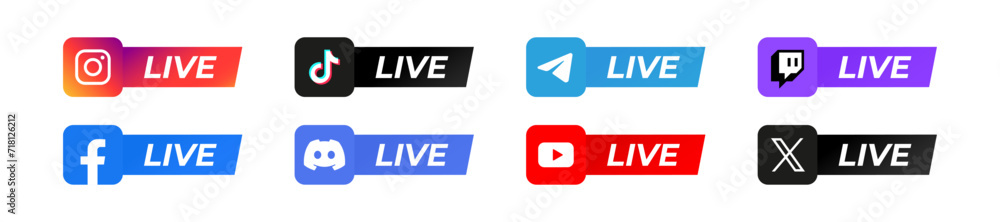 Live stream by Instagram, Facebook, Youtube, TikTok, Twitch, Twitter X ...