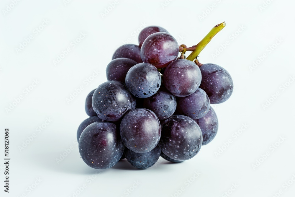 a grape on a white background, studio lighting
