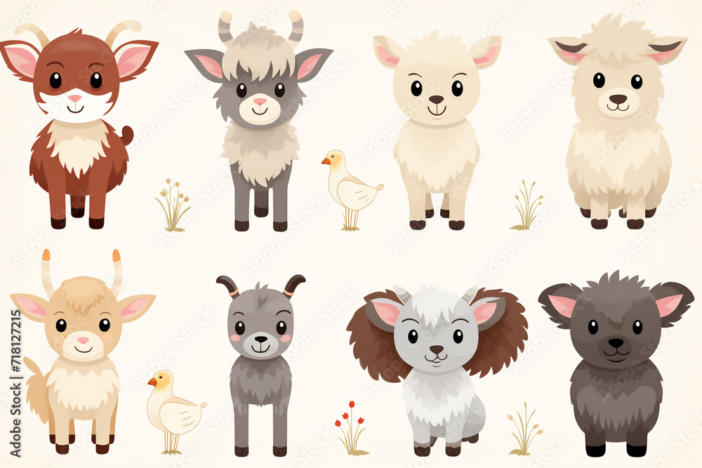 Cute farm animals clip art Cute farm animals clip art