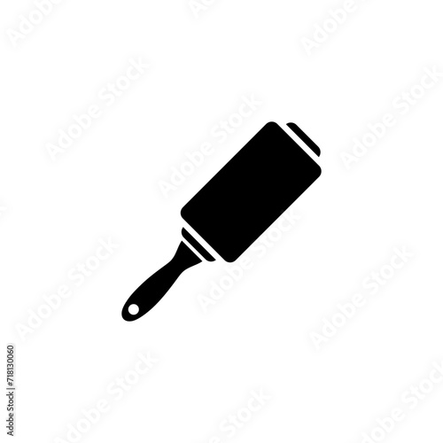  Lint roller icon sign   isolated on white background  