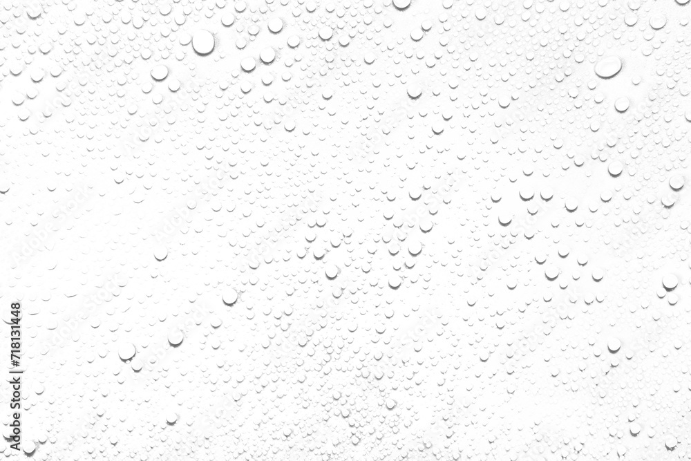 Isolated water drops against transparent background. - obrazy, fototapety, plakaty 