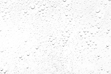 Isolated water drops against transparent background.