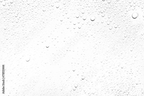 Isolated water drops against transparent background. photo