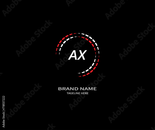 AX letter logo Design. Unique attractive creative modern initial AX initial based letter icon logo.