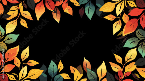 autumn leaves border, seasonal border
