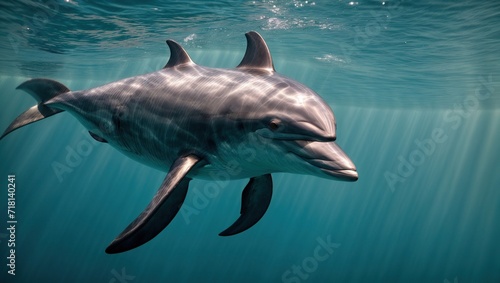 dolphin swimming underwater