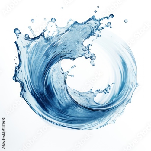 Wallpaper Mural Clean water swirl on white background Torontodigital.ca