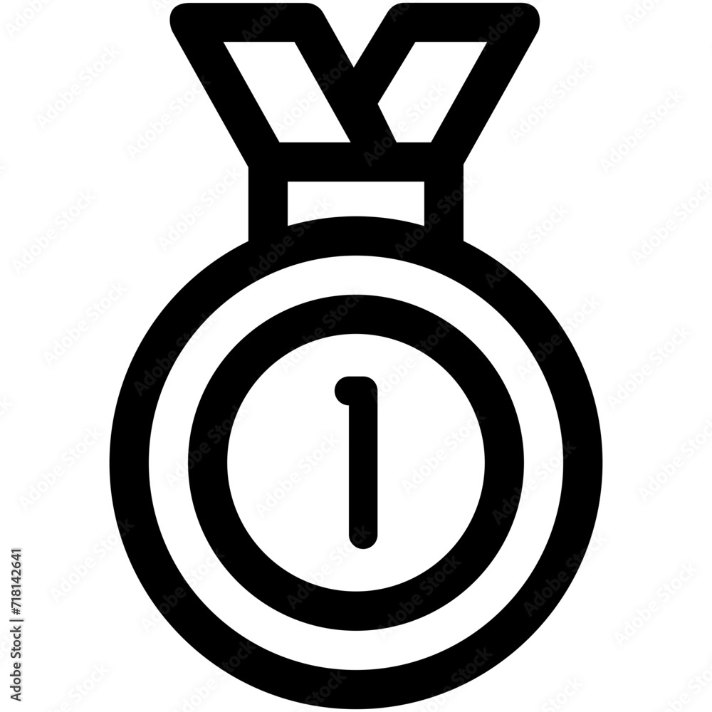 Position Medal Vector Icon Position Medal Vector Icon