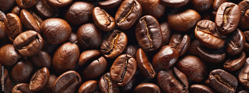 Close-up, high-quality image of densely packed, roasted coffee beans that highlight their texture and color. Close-up, high-quality image of densely packed, roasted coffee beans that highlight their texture and color.
