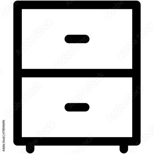 Chest of Drawers Vector Icon