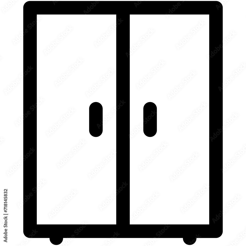 Cupboard Vector Icon Cupboard Vector Icon