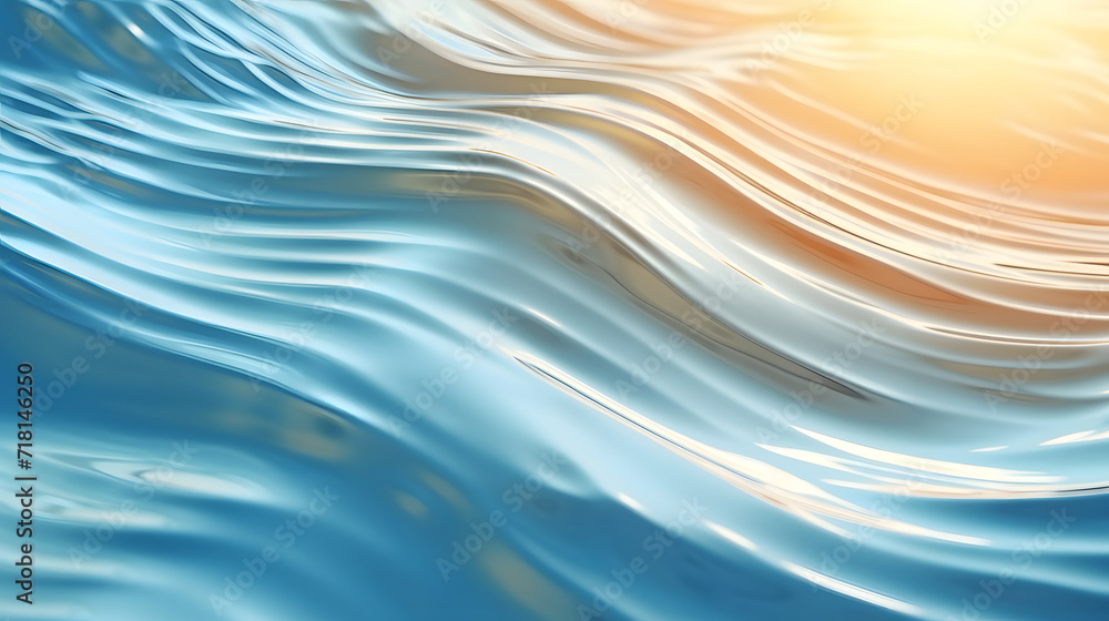 Abstract background of blue and yellow wavy lines Abstract background of blue and yellow wavy lines