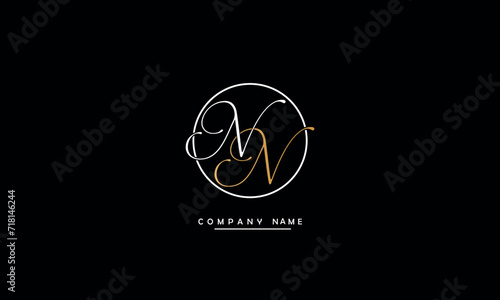 NN, NN Abstract Letters Logo Monogram