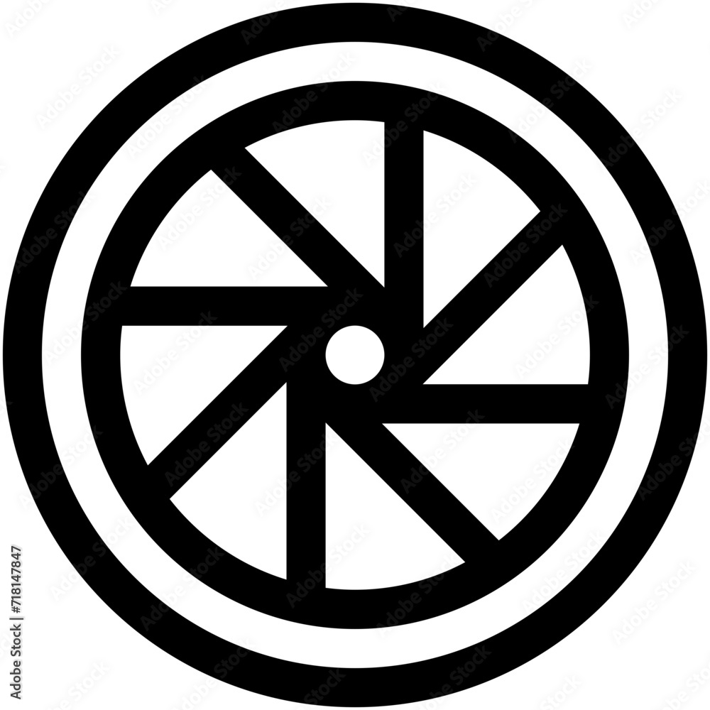 Camera Shutter Vector Icon Camera Shutter Vector Icon