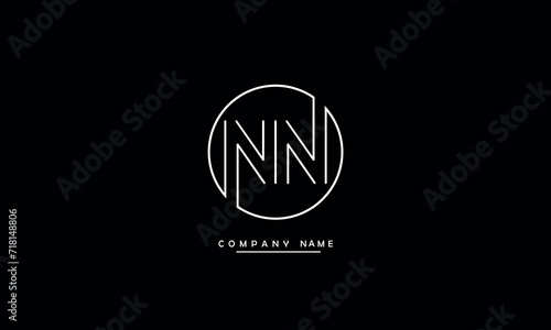 NN, NN Abstract Letters Logo Monogram