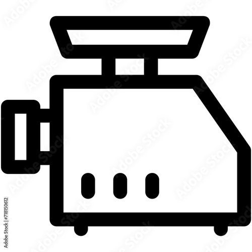 Mincer Machine Vector Icon photo