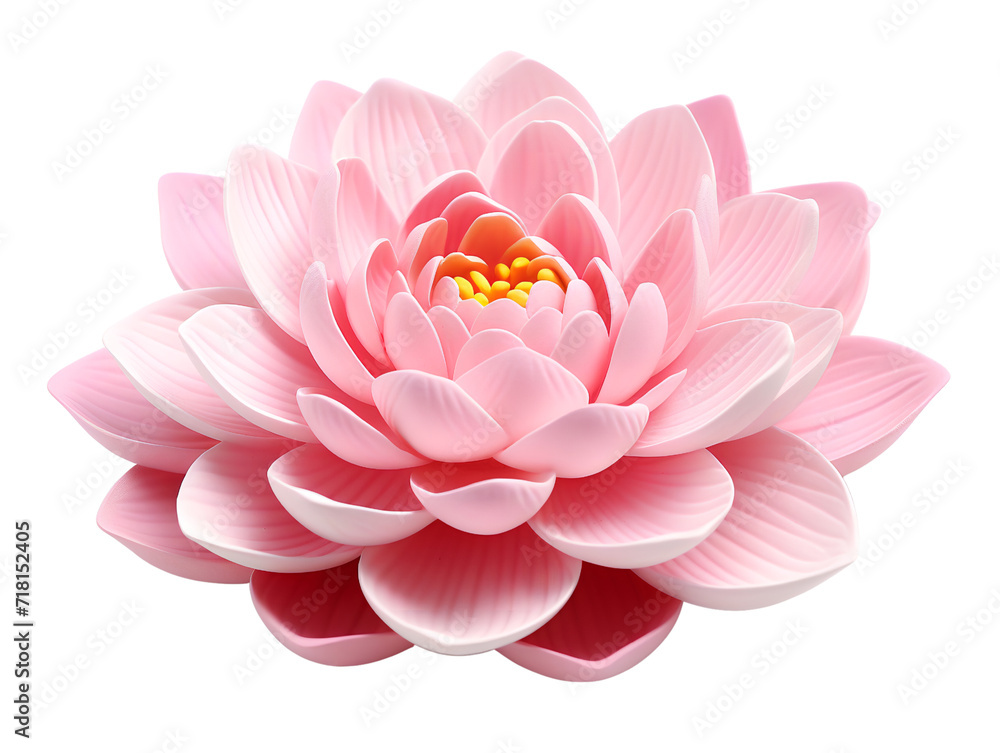 Obraz premium Lotus Flower, isolated on a transparent or white background