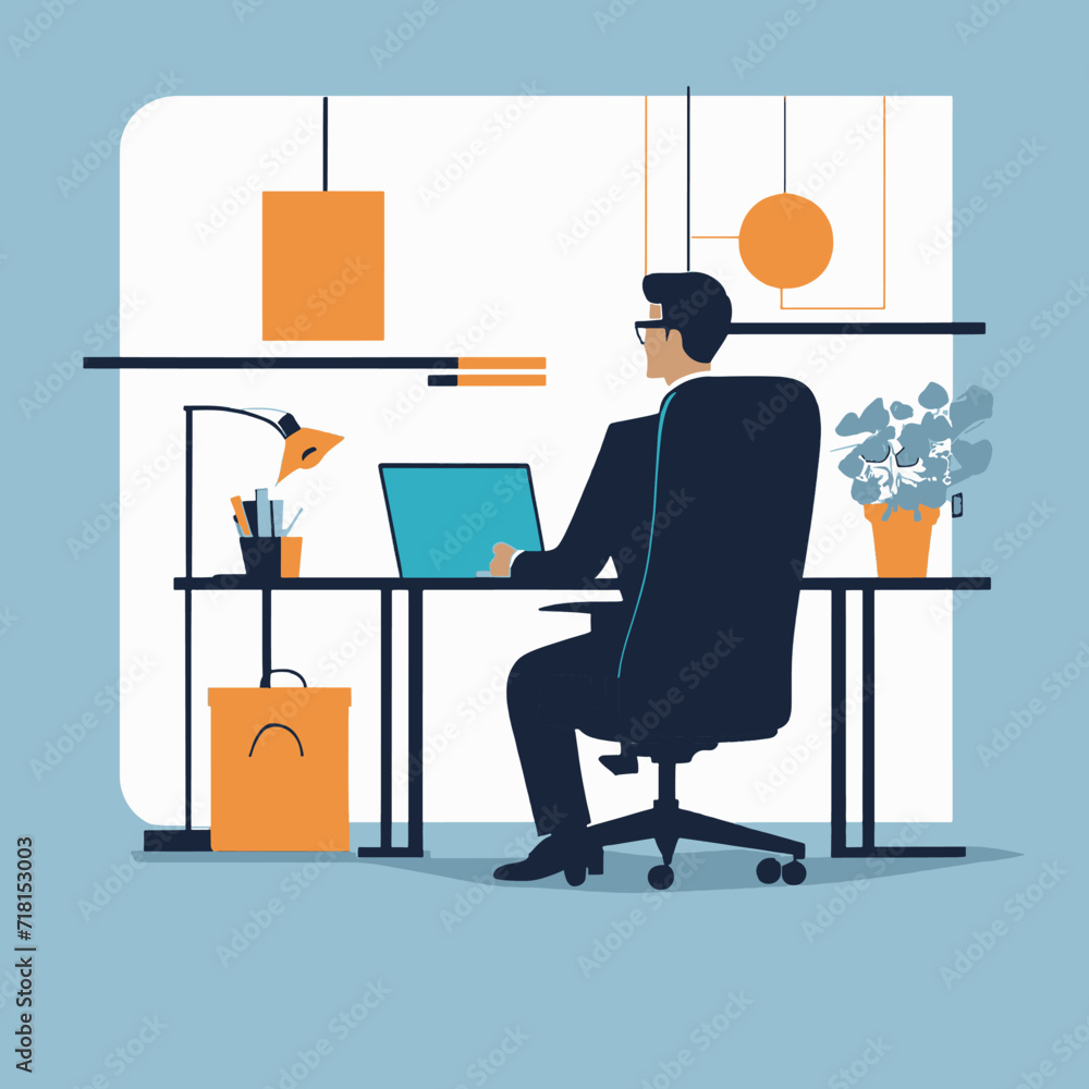businessman in office manager businessman in office manager