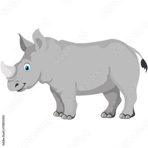 Rhinoceros Vector Icon © Prosymbols