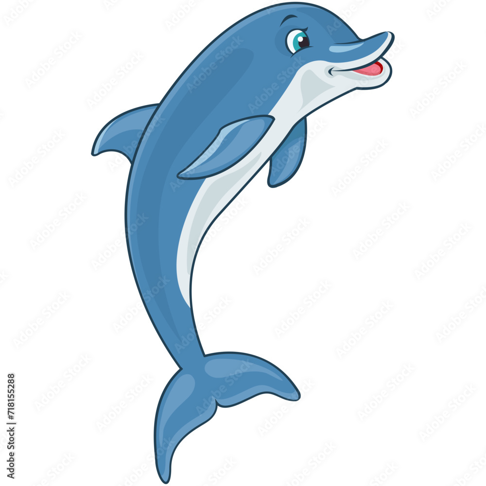 Fototapeta premium Dolphin Vector Icon