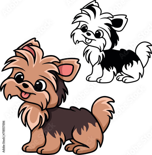 Cute Yorkshire terrier