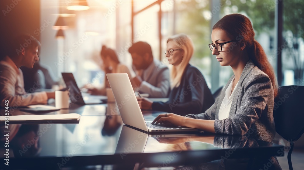 Businessperson join online business meeting, mlm meeting, business model group meeting, copy space for text Businessperson join online business meeting, mlm meeting, business model group meeting, copy space for text