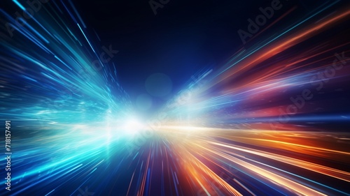 Colorful abstract light element effect background illustration Image