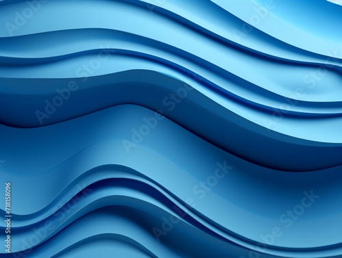 Blue abstract 3d curved lines texture illustration background wallpaper