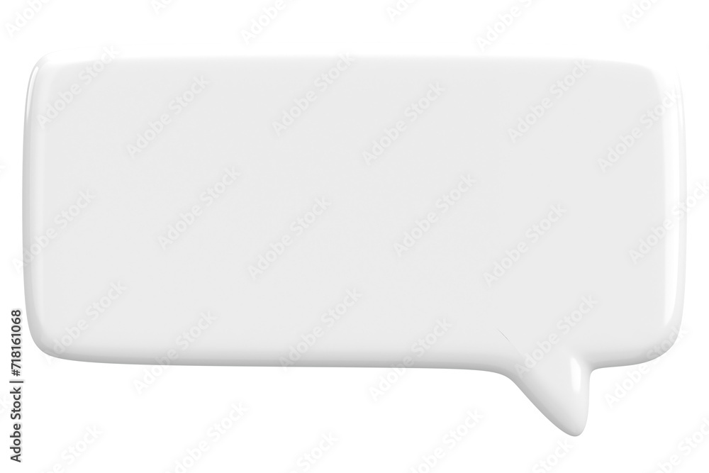 Speech Bubble. Text Box. 3D Illustration. Speech Bubble. Text Box. 3D Illustration.