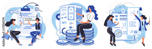 Income reporting vector illustration. Success depends on sound financial planning Development projects require substantial financial support The income reporting concept simplifies complex financial