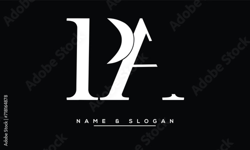 PA,  AP,  P,  A  Abstract  Letters Logo Monogram