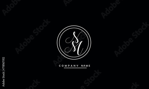 NM, MN, N, M Abstract Letters Logo monogram