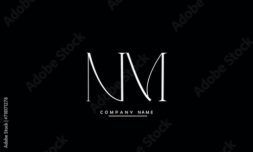 NM, MN, N, M Abstract Letters Logo monogram photo