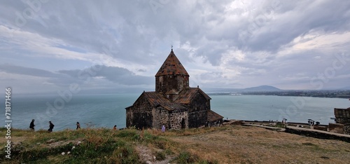 Sevanavank is a monastic complex located on a peninsula at the northwestern shore of Lake Sevan in the Gegharkunik Province of Armenia, not far from the town of Sevan. Initially the monastery was buil photo