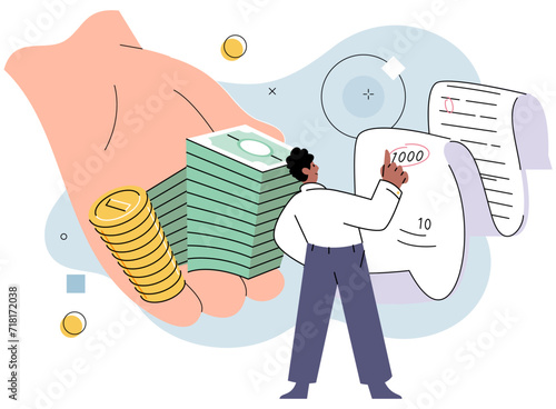 Wealth management vector illustration. Careful budgeting is essential for effective financial management and wealth growth Sound financial planning is vital for successful wealth management Banking