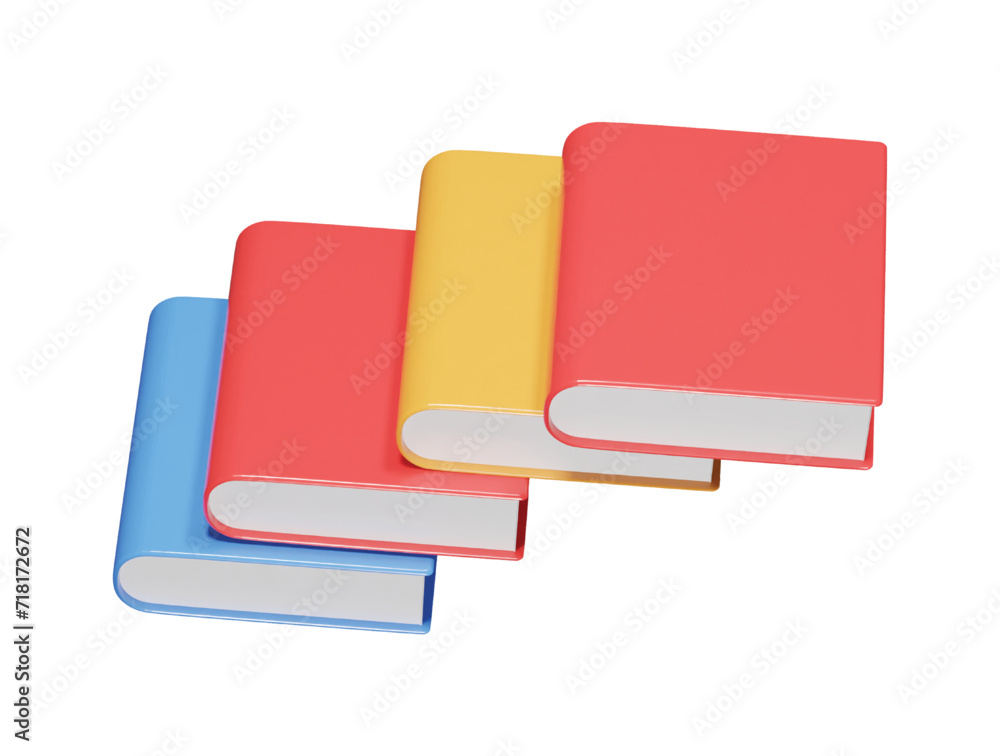 Book icon 3d render illustration Book icon 3d render illustration