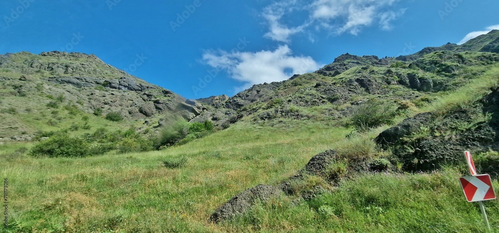 Fototapeta premium travelling through armenia, roadtrip, transit