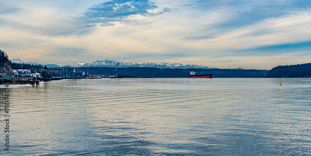 Tanker Ship And Mountains 2