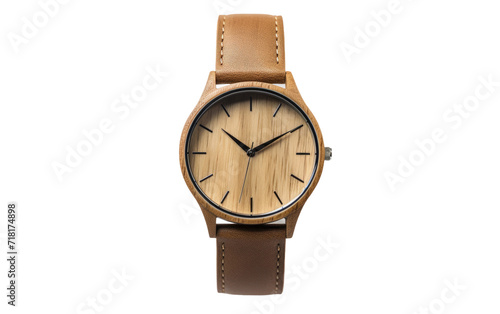 Timber Wristwatch isolated on transparent Background